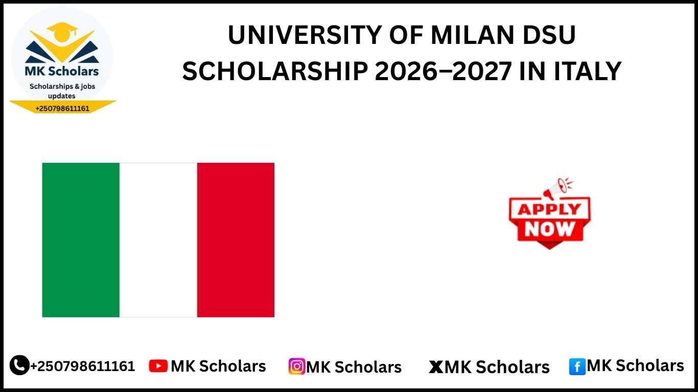 UNIVERSITY OF MILAN DSU SCHOLARSHIP 2026–2027 IN ITALY